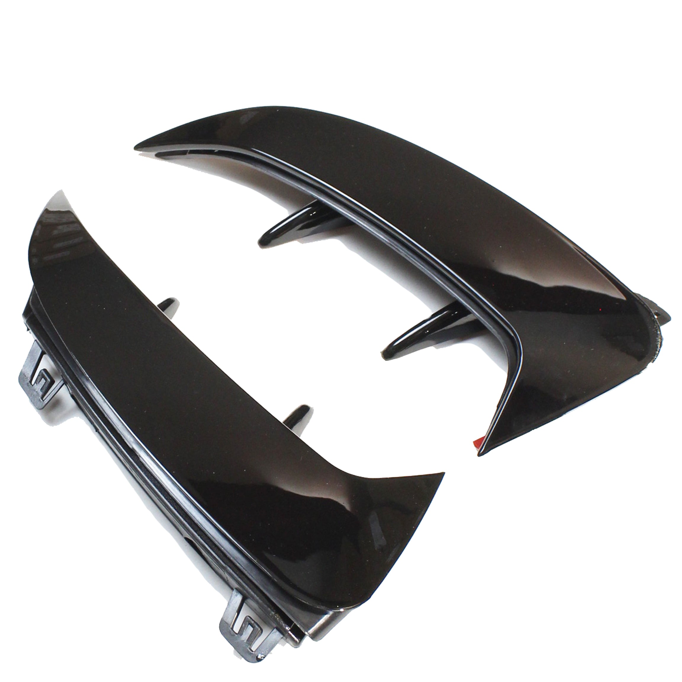 MERCEDES W177 A-CLASS & A35 GLOSS BLACK REAR BUMPER CORNERS (2018+)