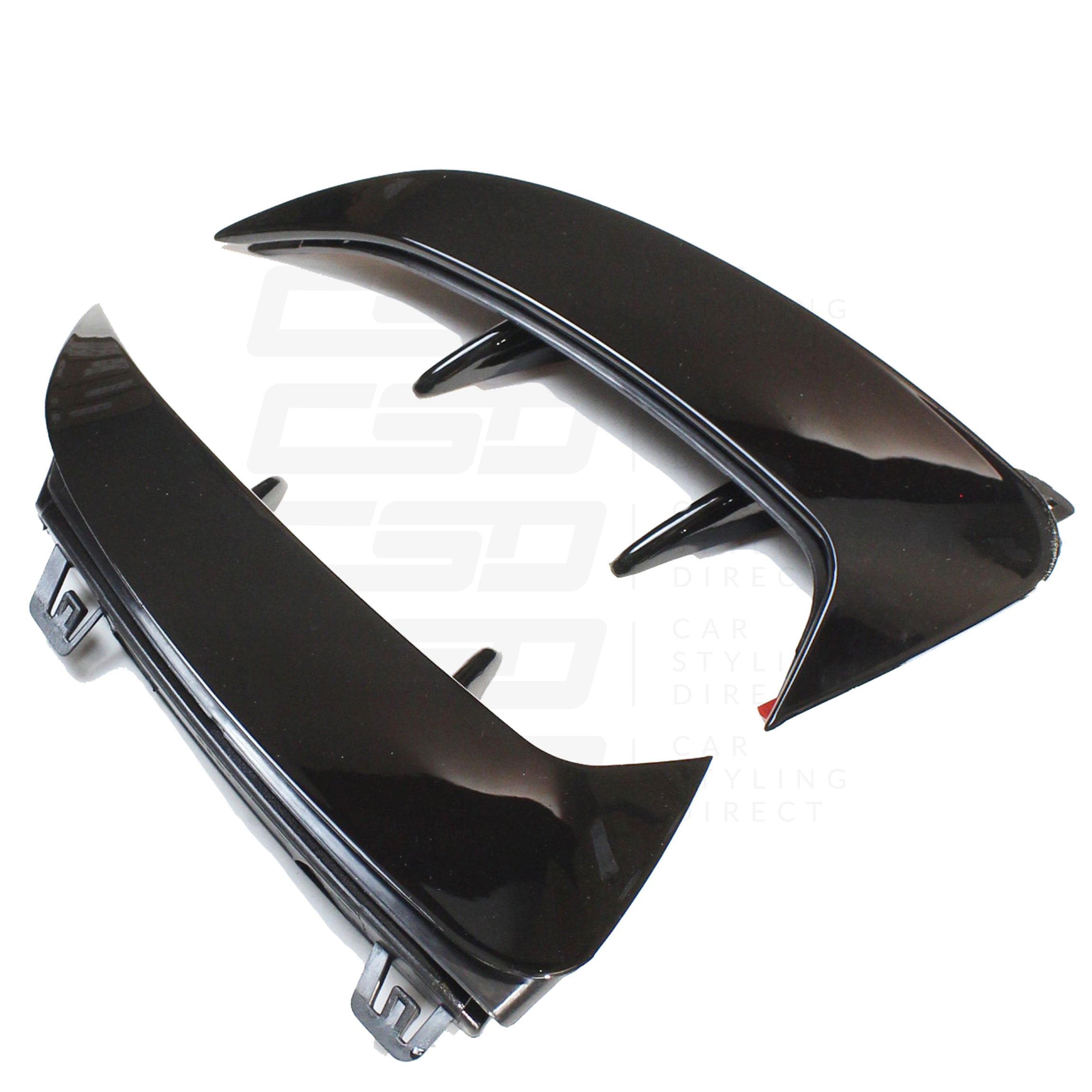 MERCEDES W177 A-CLASS & A35 GLOSS BLACK REAR BUMPER CORNERS (2018+)