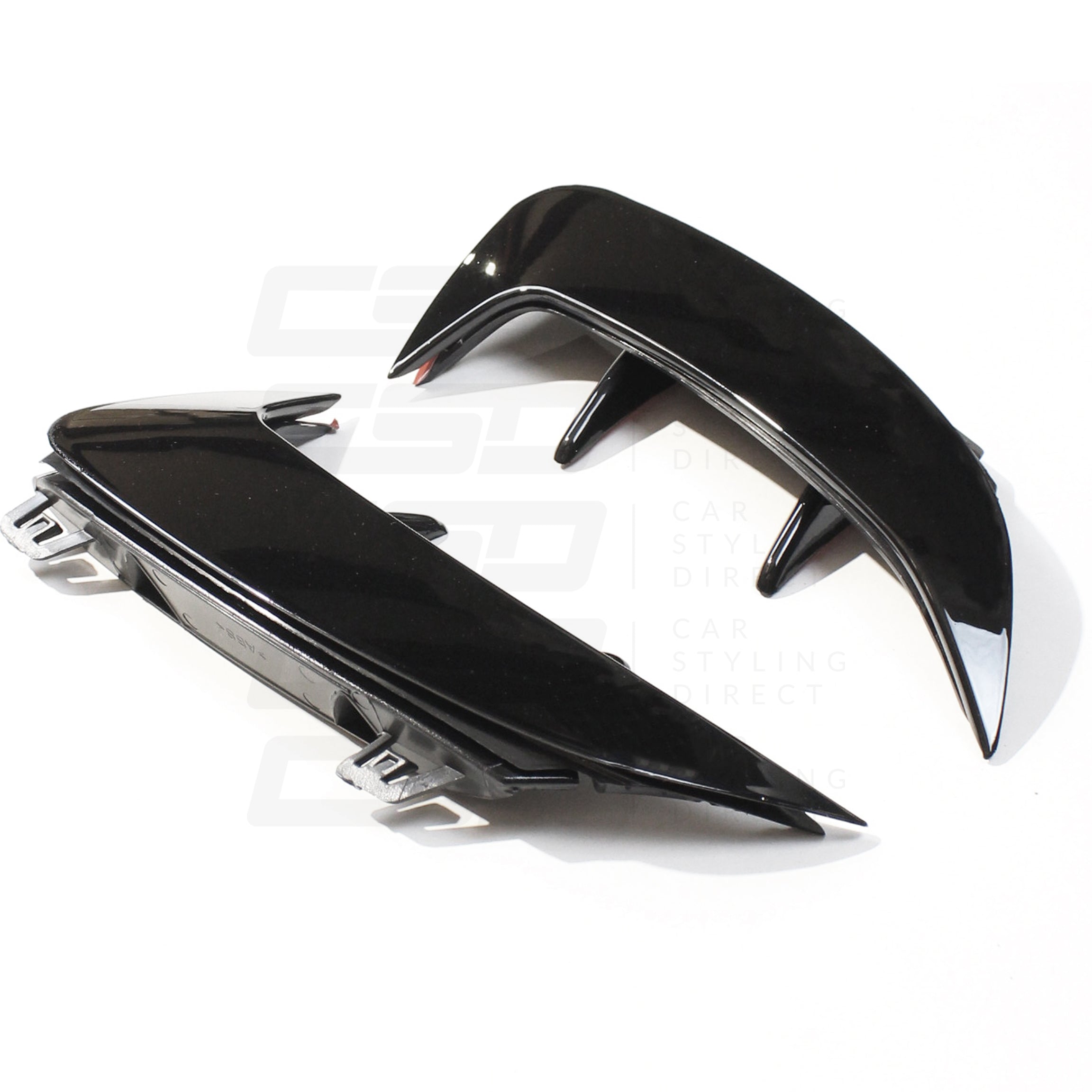 MERCEDES W177 A-CLASS & A35 GLOSS BLACK REAR BUMPER CORNERS (2018+)