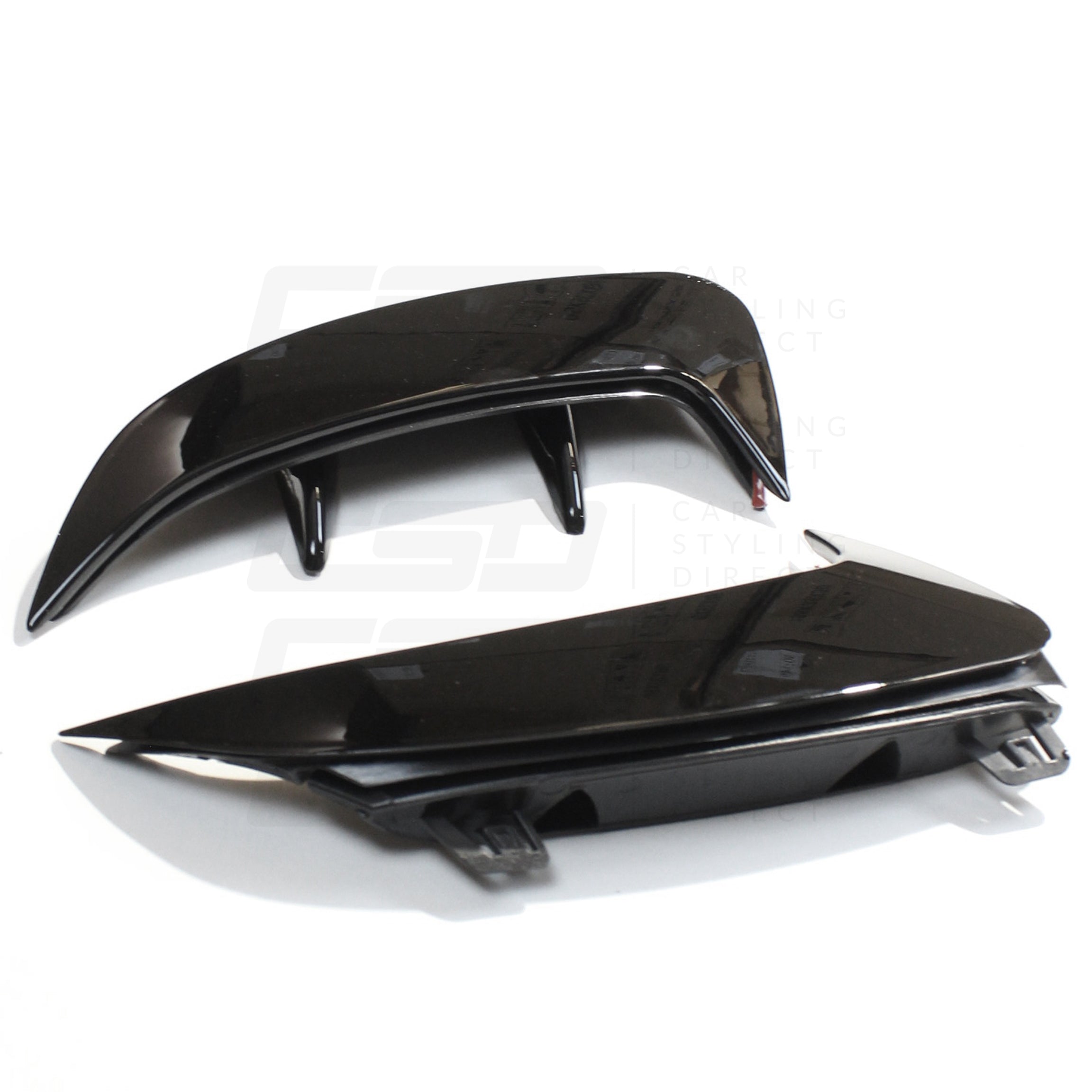 MERCEDES W177 A-CLASS & A35 GLOSS BLACK REAR BUMPER CORNERS (2018+)