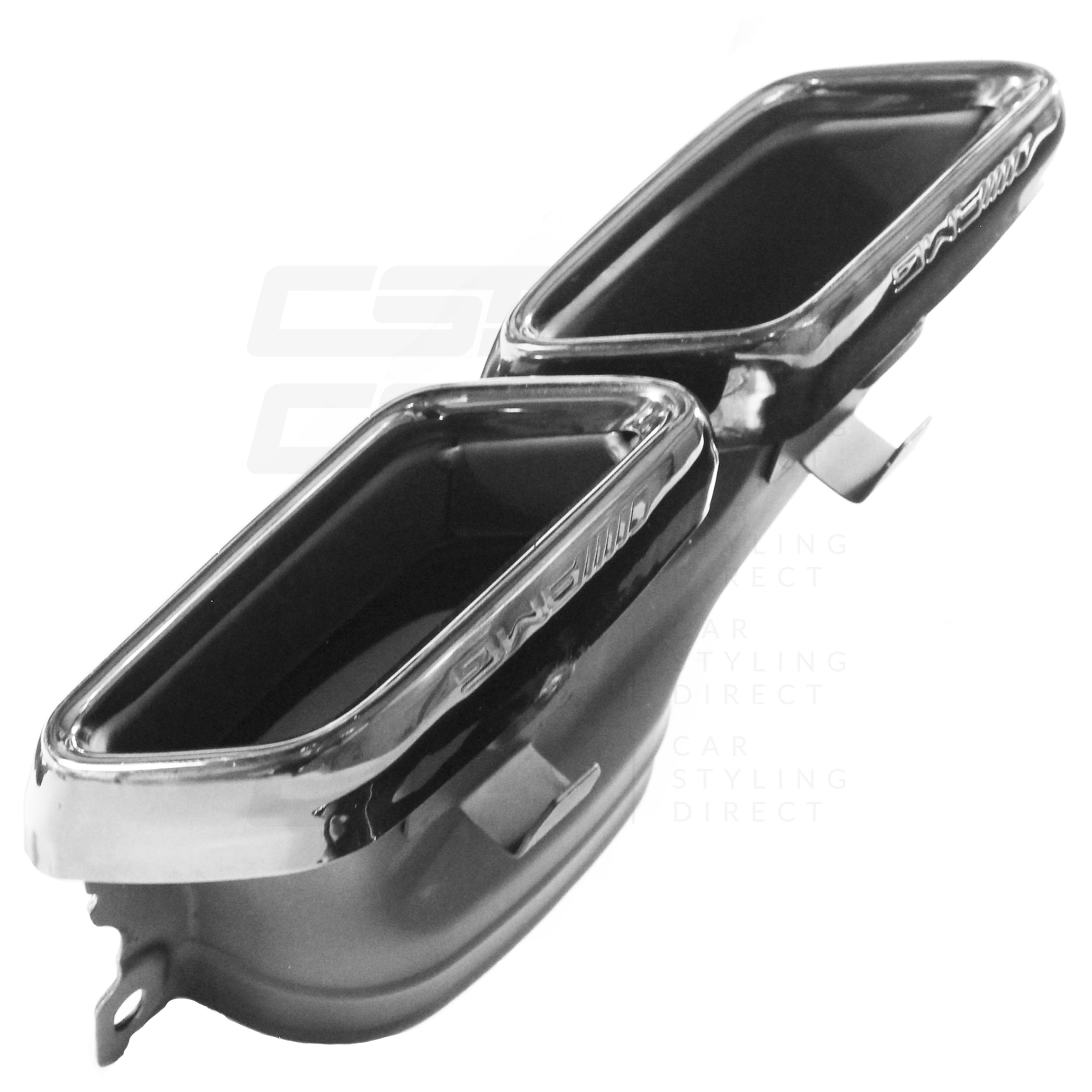 MERCEDES W205 C-CLASS SALOON/ESTATE GLOSS BLACK DIFFUSER & TIPS (2015-2019)