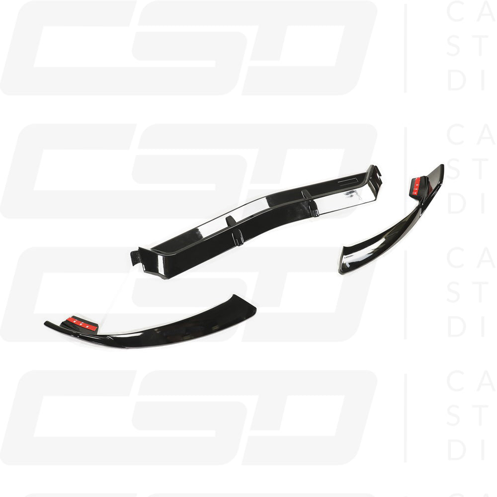 MERCEDES W205 C43 & C-CLASS COUPE PRE-FACELIFT GLOSS BLACK SPLITTER (2014-2018)