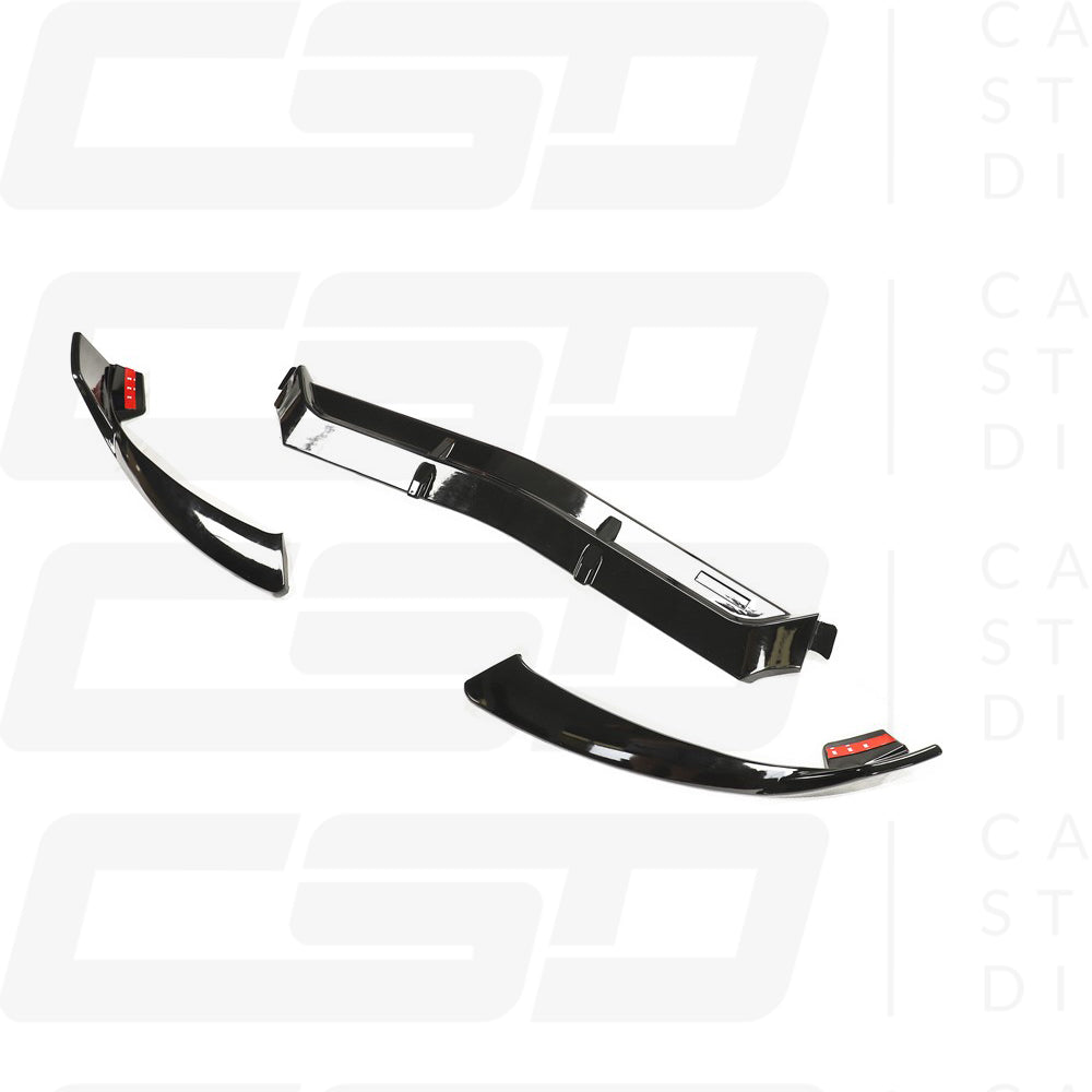 MERCEDES W205 C43 & C-CLASS COUPE PRE-FACELIFT GLOSS BLACK SPLITTER (2014-2018)