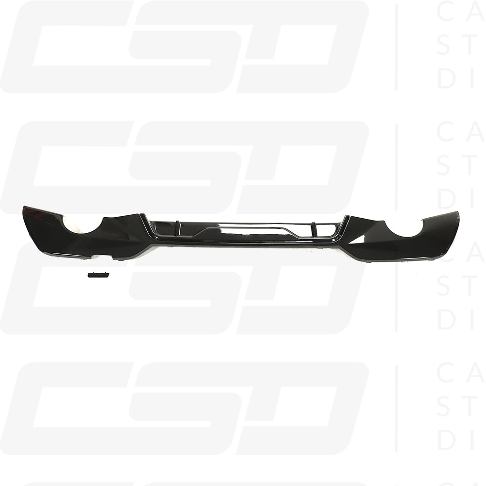 BMW 3 SERIES G20 & G21 GLOSS BLACK MP STYLE ROUND EXHAUST DIFFUSER (2019-2022)