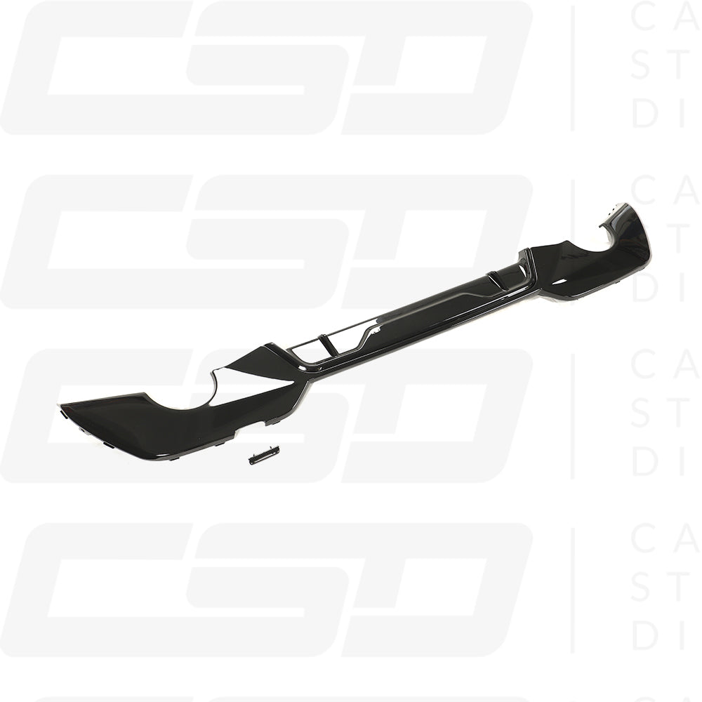 BMW 3 SERIES G20 & G21 GLOSS BLACK MP STYLE ROUND EXHAUST DIFFUSER (2019-2022)