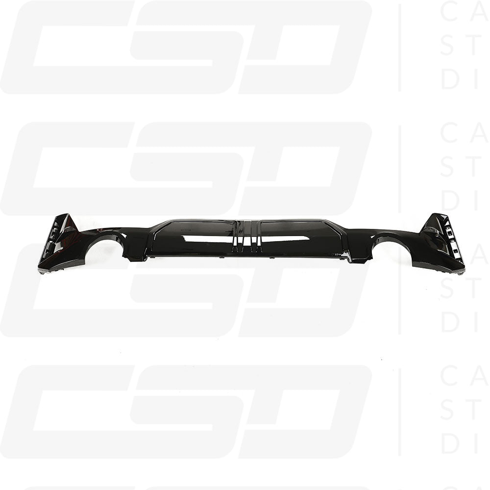 BMW G20 & G21 3 SERIES GLOSS BLACK LCI ROUND TIP DIFFUSER (2022+)