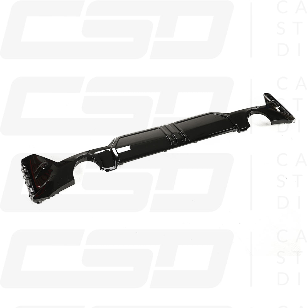 BMW G20 & G21 3 SERIES GLOSS BLACK LCI ROUND TIP DIFFUSER (2022+)