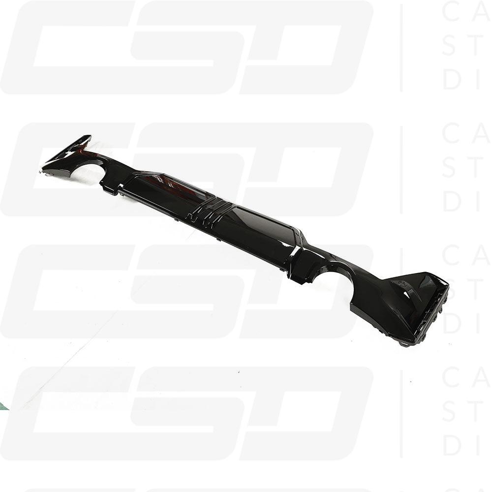 BMW G20 & G21 3 SERIES GLOSS BLACK LCI ROUND TIP DIFFUSER (2022+)