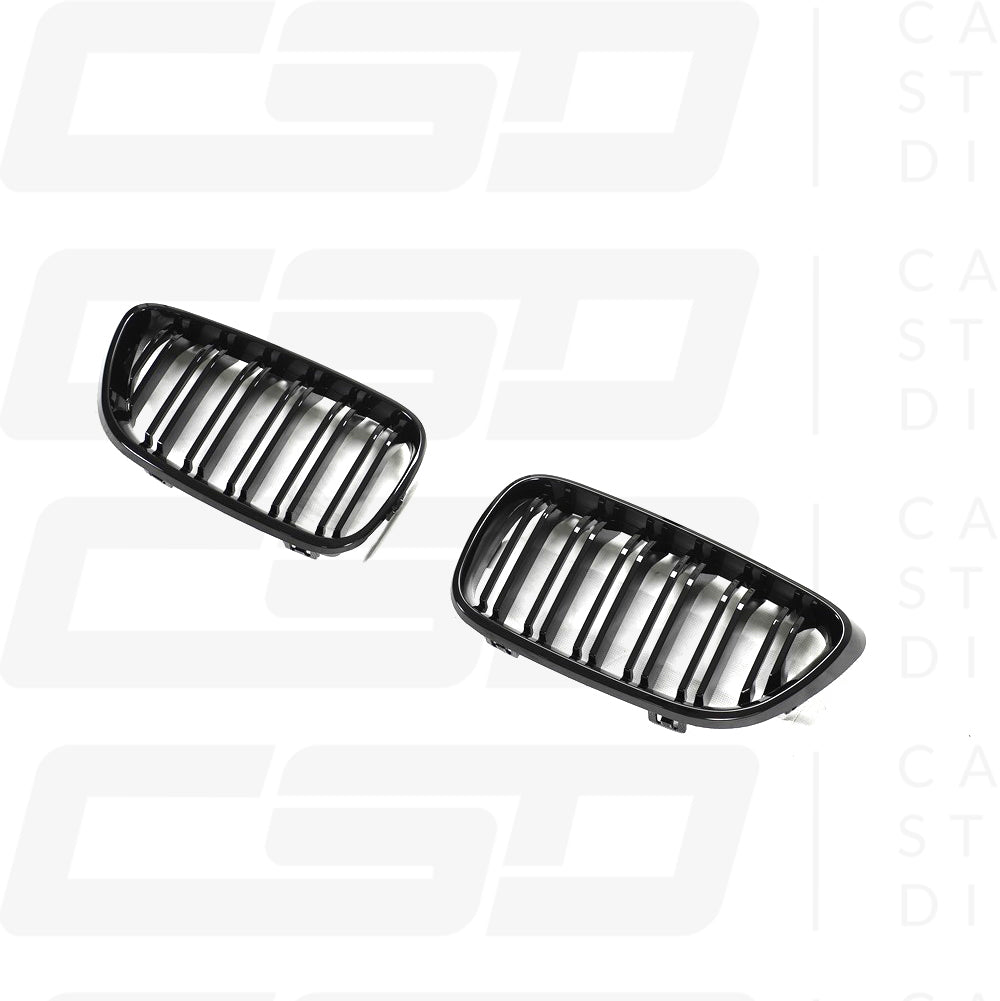 BMW M2 F87 & F22 2 SERIES DOUBLE SLAT BLACK GRILLES (2014-2021)