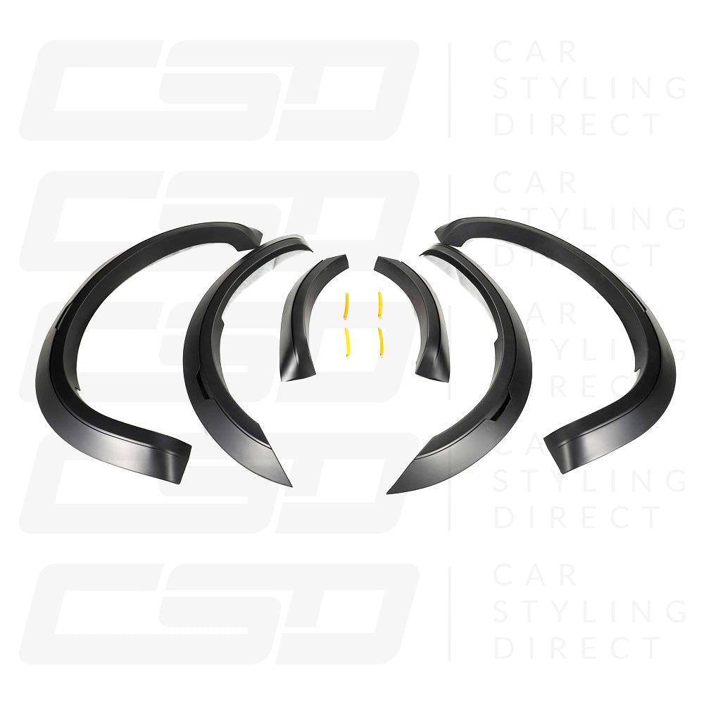 FORD RANGER T7 & T8 BLACK PLASTIC WIDE ARCH KIT V2 (2015-2022)