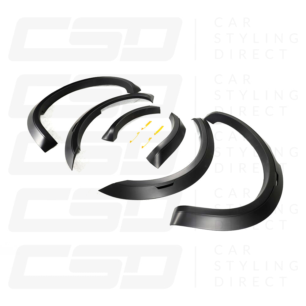 FORD RANGER T7 & T8 BLACK PLASTIC WIDE ARCH KIT V2 (2015-2022)