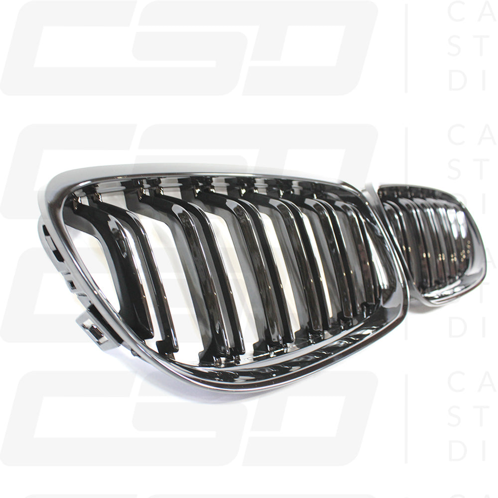 BMW E92 M3 & E93 3 SERIES DOUBLE SLAT BLACK GRILLES (2013-2019)