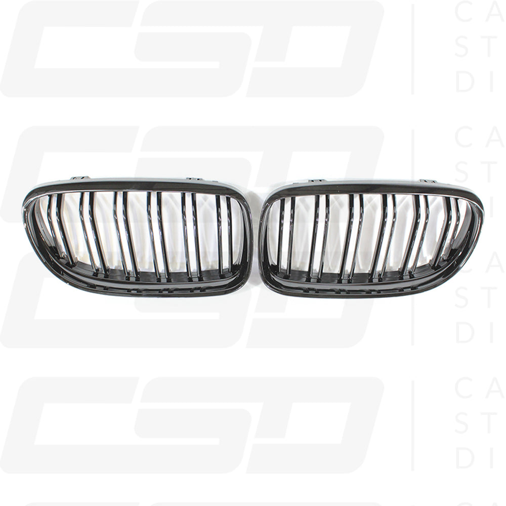 BMW E92 M3 & E93 3 SERIES DOUBLE SLAT BLACK GRILLES (2013-2019)