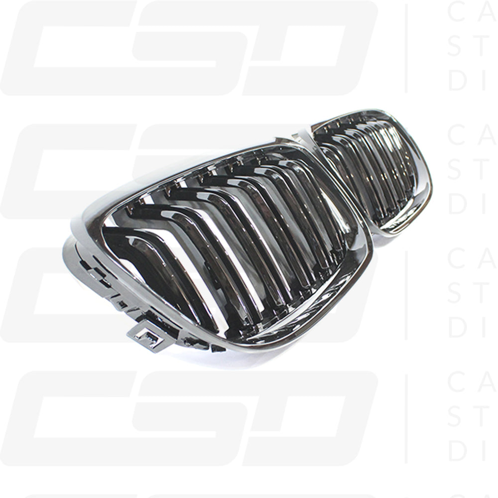 BMW E92 M3 & E93 3 SERIES DOUBLE SLAT BLACK GRILLES (2013-2019)