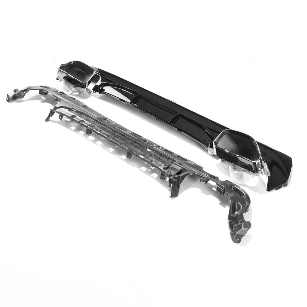 BMW G22/G23 4 SERIES MP STYLE GLOSS BLACK DIFFUSER AND TIPS (2018+)