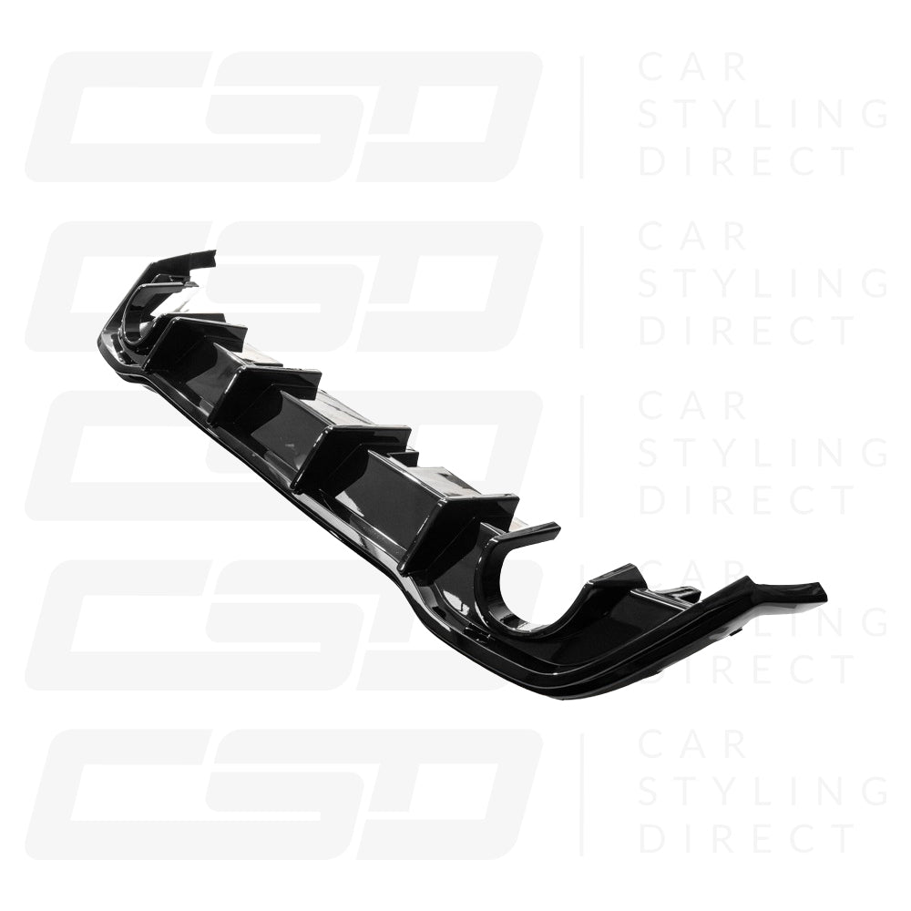 VOLKSWAGEN GOLF GTI MK8 GLOSS BLACK DIFFUSER (2020+)