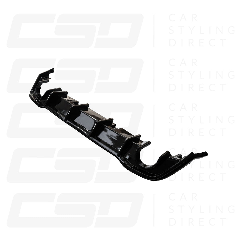 VOLKSWAGEN GOLF GTI MK8 GLOSS BLACK DIFFUSER (2020+)