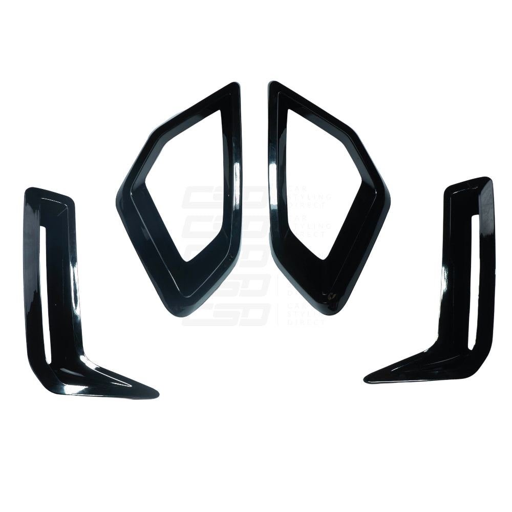 BMW G05 X5 LCI GLOSS BLACK FRONT BUMPER TRIM PACK (2024+)