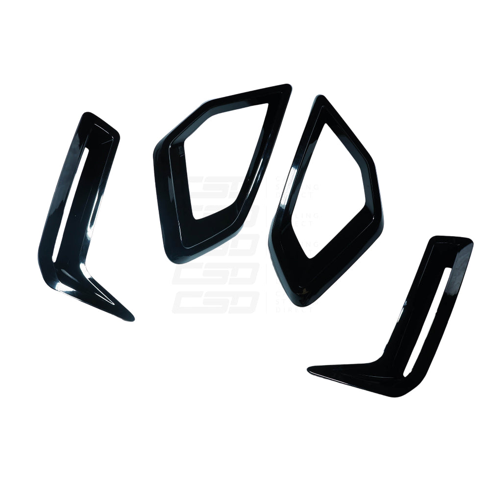 BMW G05 X5 LCI GLOSS BLACK FRONT BUMPER TRIM PACK (2024+)