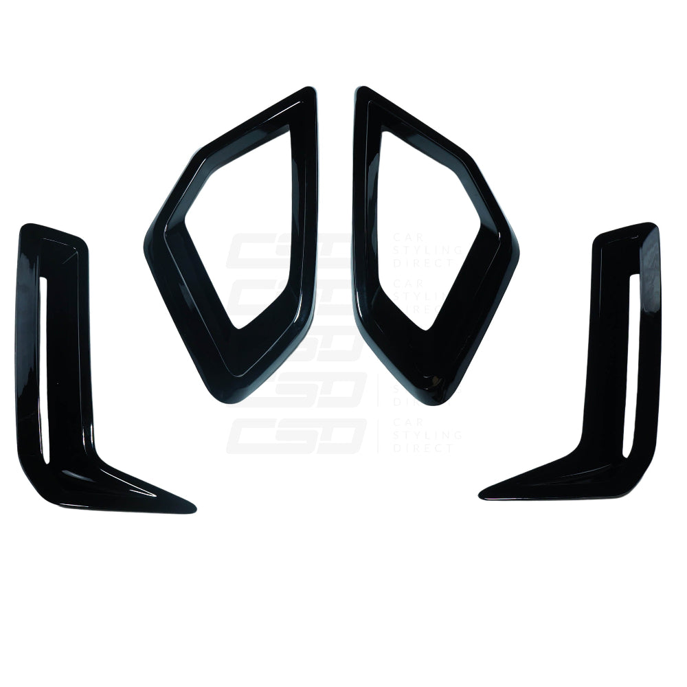 BMW G05 X5 LCI GLOSS BLACK FRONT BUMPER TRIM PACK (2024+)