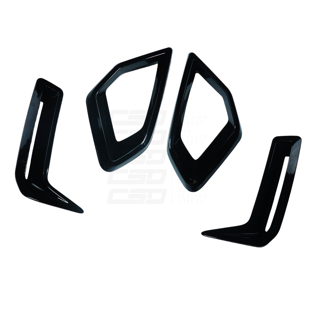 BMW G05 X5 LCI GLOSS BLACK FRONT BUMPER TRIM PACK (2024+)