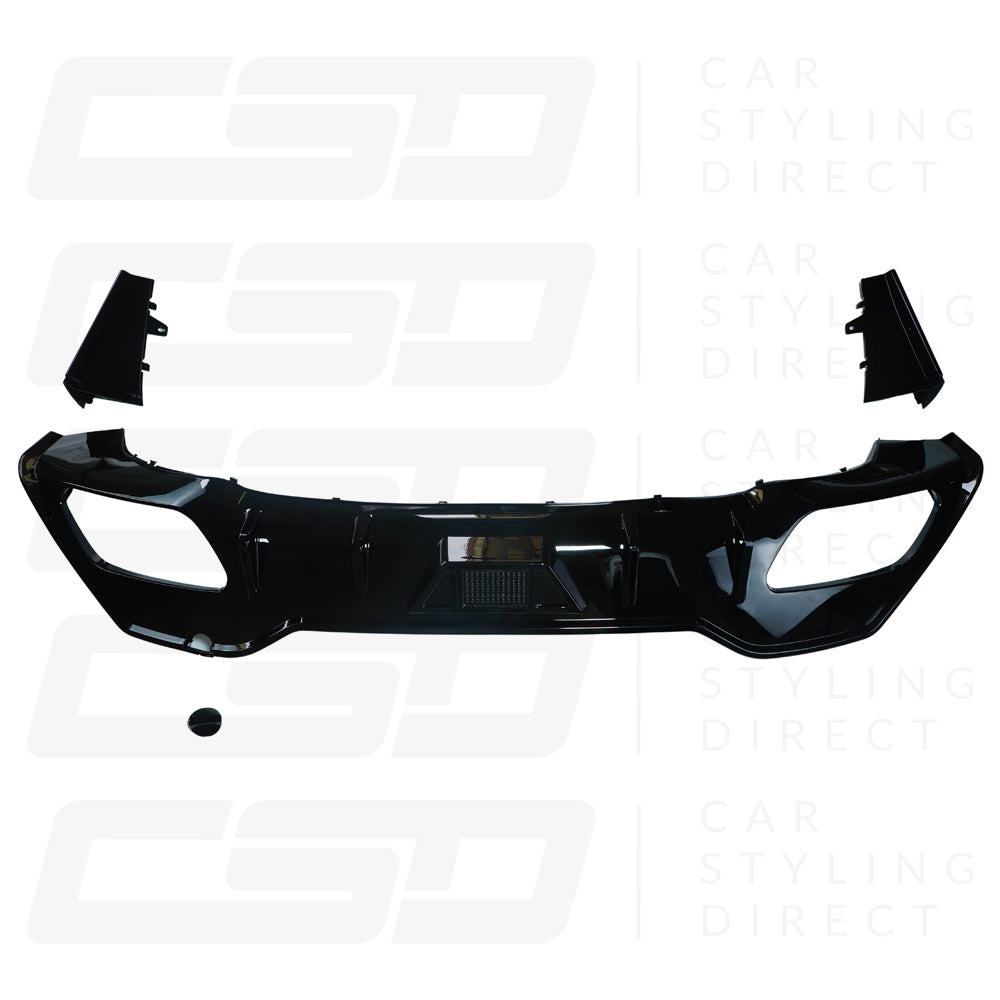 BMW 8 SERIES G14/G15 CONVERTIBLE/COUPE GLOSS BLACK DIFFUSER (2018+)