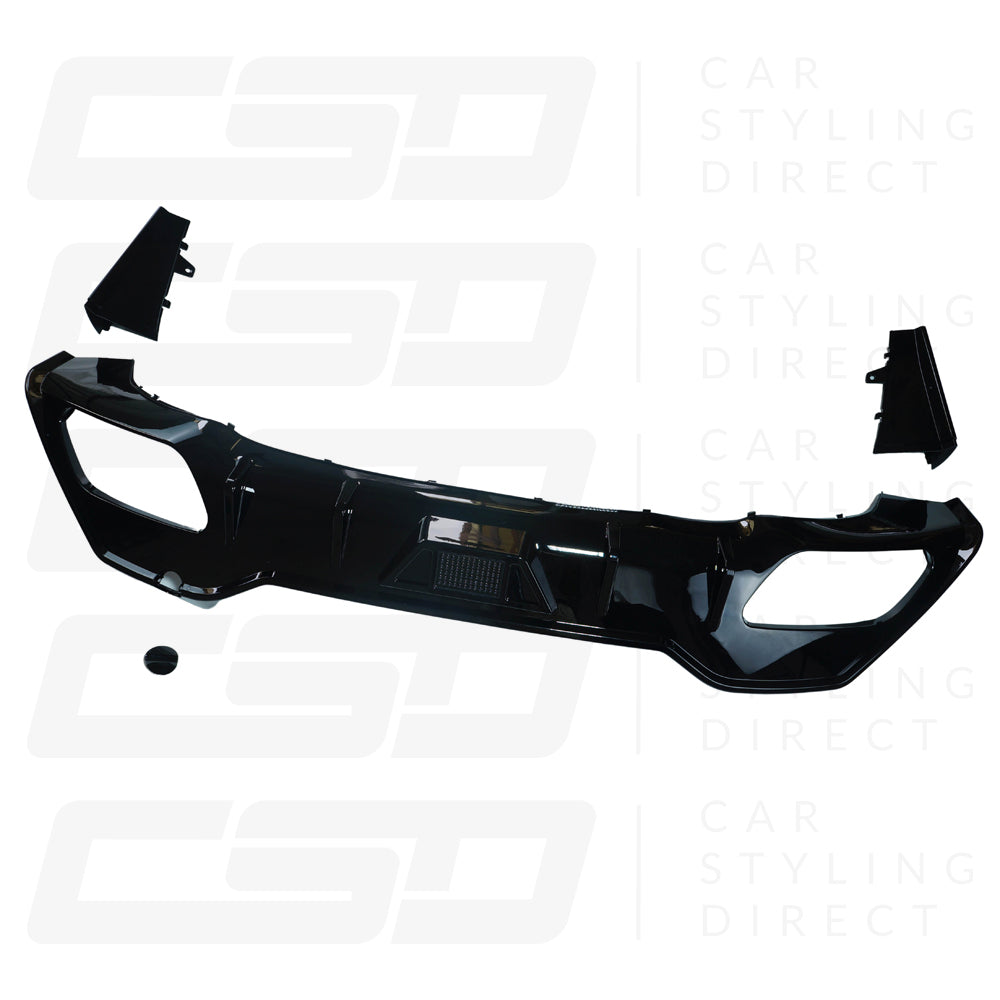 BMW 8 SERIES G14/G15 CONVERTIBLE/COUPE GLOSS BLACK DIFFUSER (2018+)