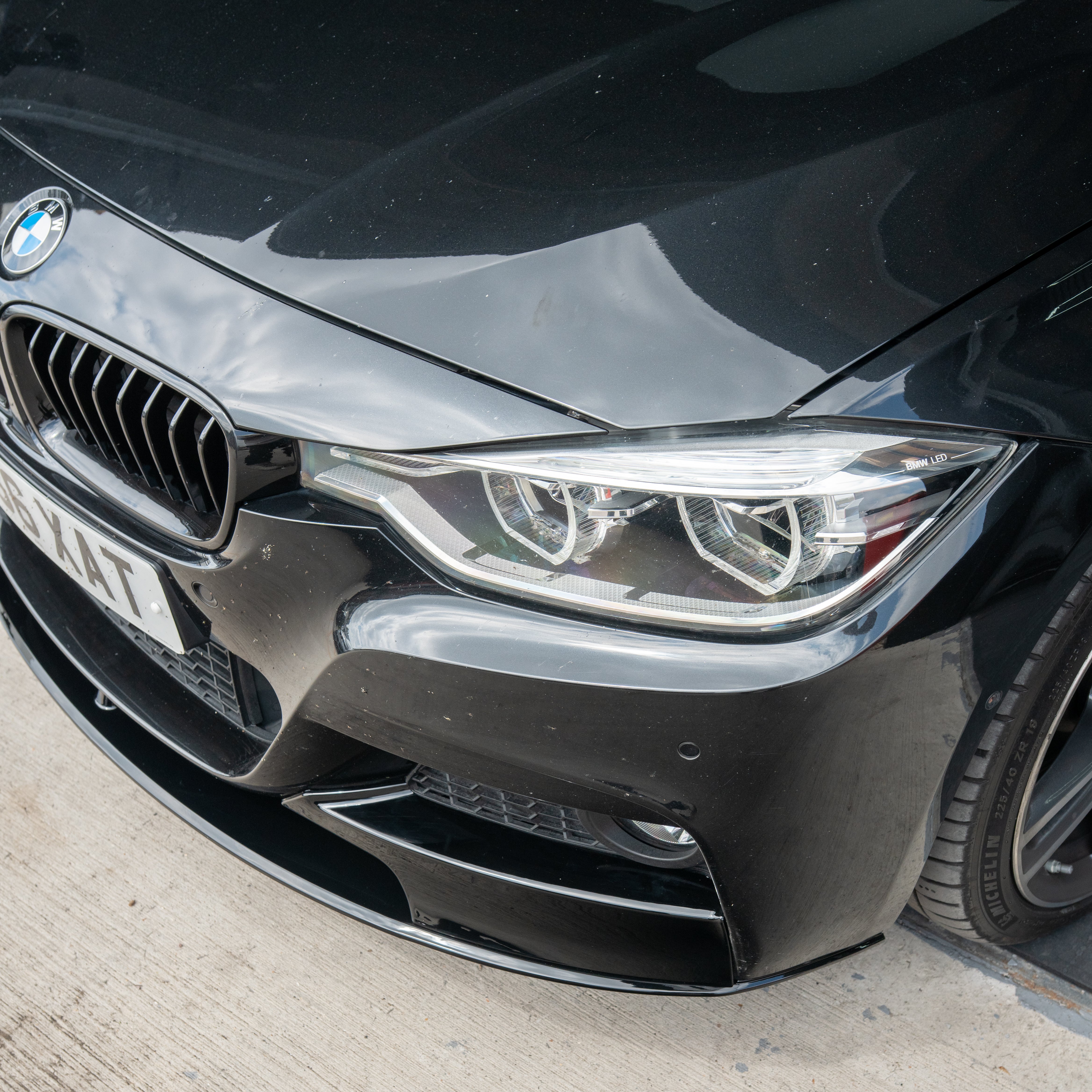 BMW F30 & F31 3 SERIES GLOSS BLACK SPLITTER (2013-2019)
