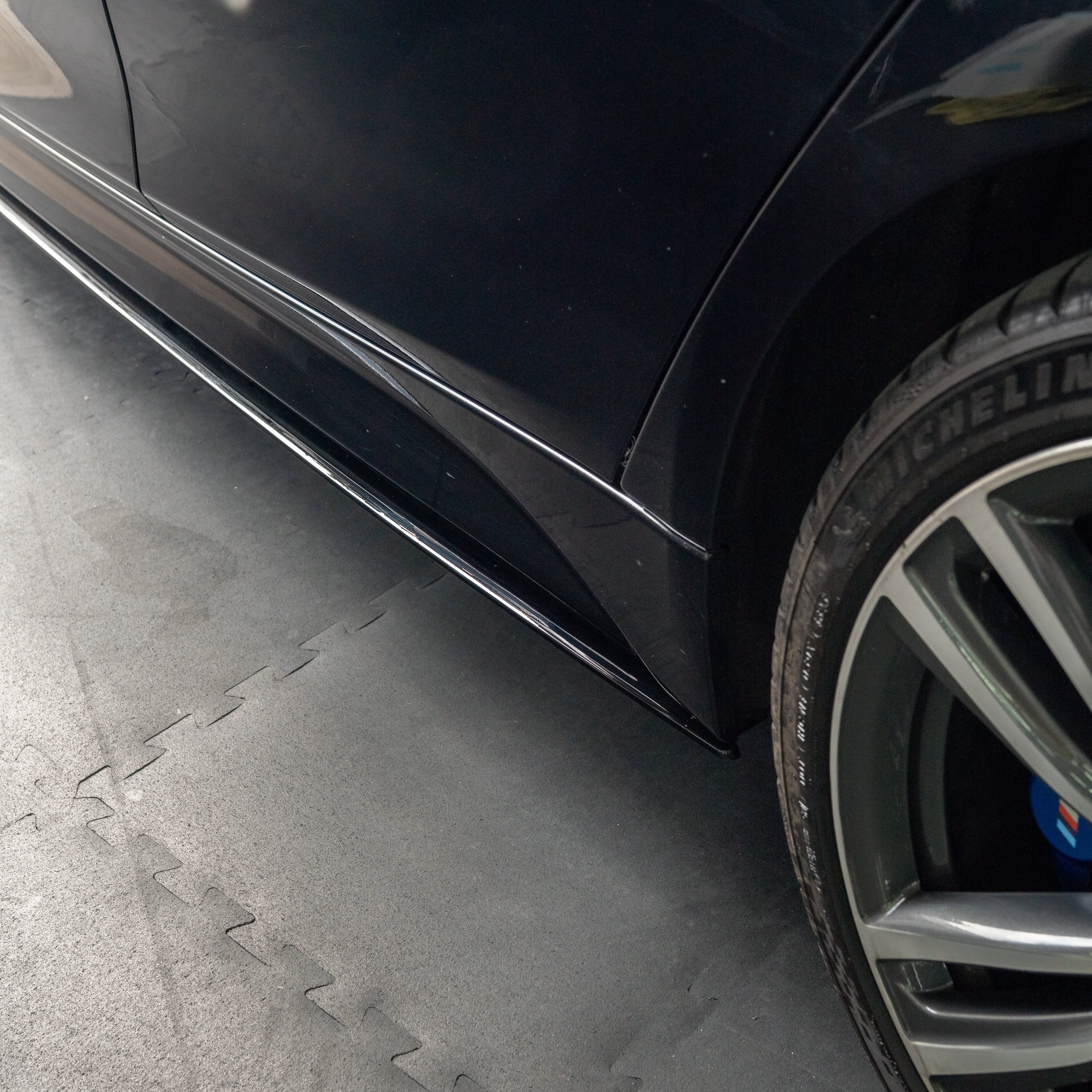BMW F30 & F31 3 SERIES MP STYLE GLOSS BLACK SIDE SKIRTS (2012-2018)
