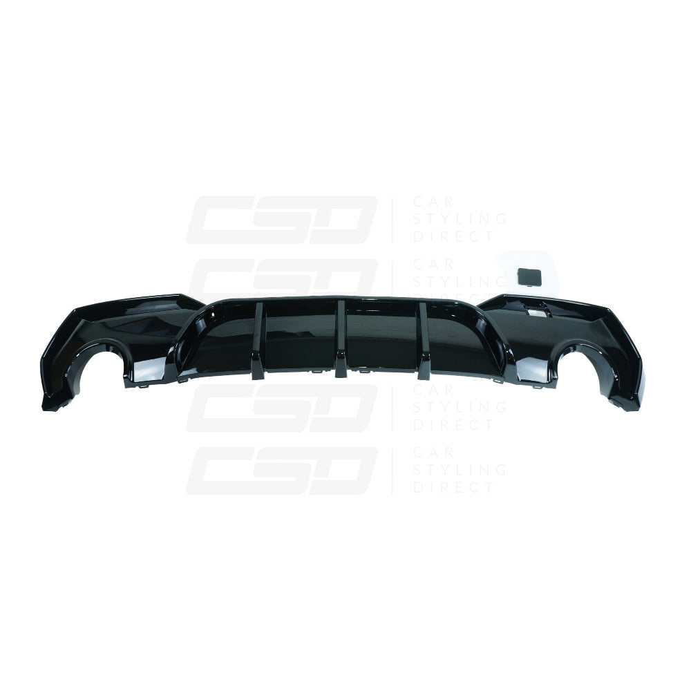 BMW 4 SERIES G22/G23 GLOSS BLACK ROUND TIP DIFFUSER