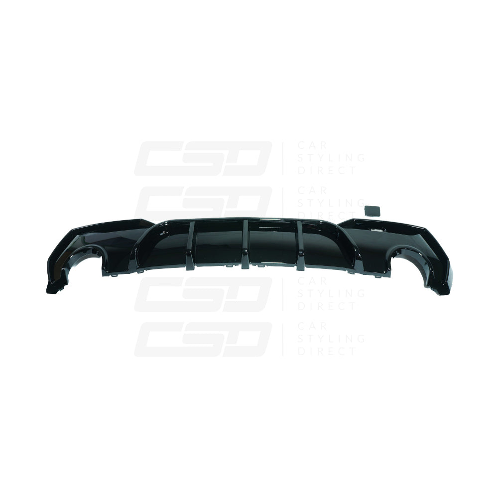BMW 4 SERIES G22/G23 GLOSS BLACK ROUND TIP DIFFUSER