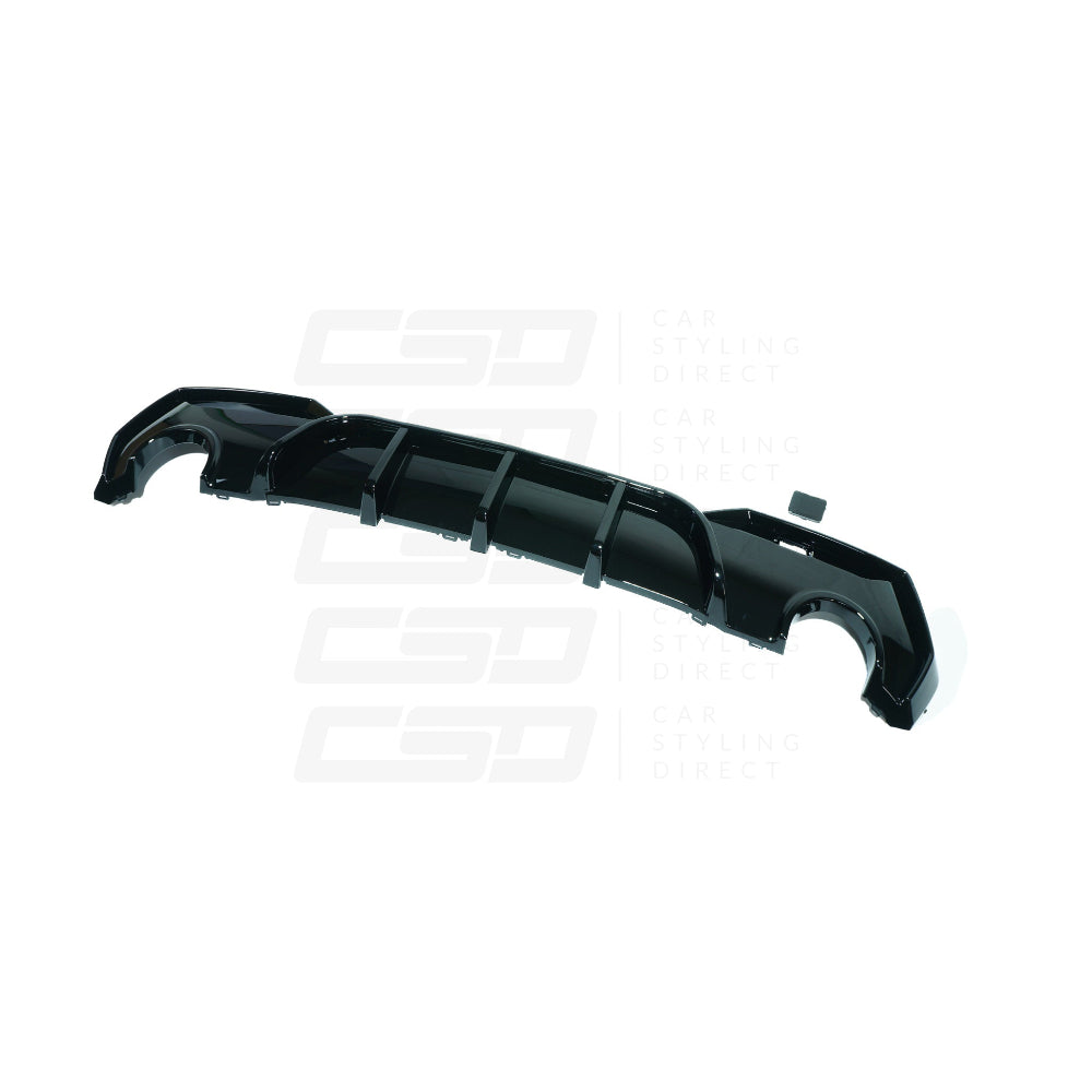 BMW 4 SERIES G22/G23 GLOSS BLACK ROUND TIP DIFFUSER
