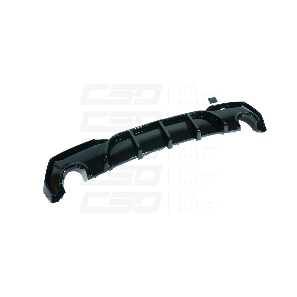 BMW 4 SERIES G22/G23 GLOSS BLACK ROUND TIP DIFFUSER